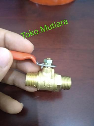 kran air / kram angin 1 per 4 inci inch model drat luar - luar