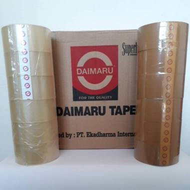 Daimaru Lakban Bening / Coklat [90 Yard/ 2 Inch/ 1 Dus @72 Roll] BENING