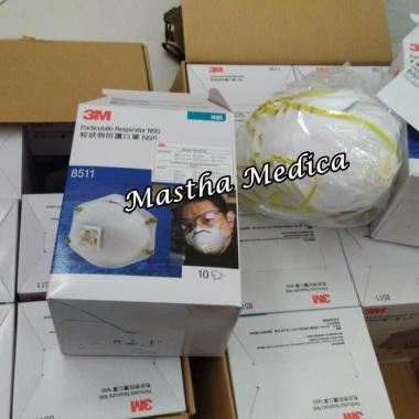 3M Masker N95 Antivirus Corona Particulate Respirator 8511 Box