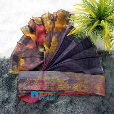 Gorden Vitrase, Daleman Gorden, Minimalis Motif AM Mas Batik Ungu