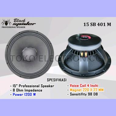 Speaker Blackspider 15 inch 15 SB 401 M