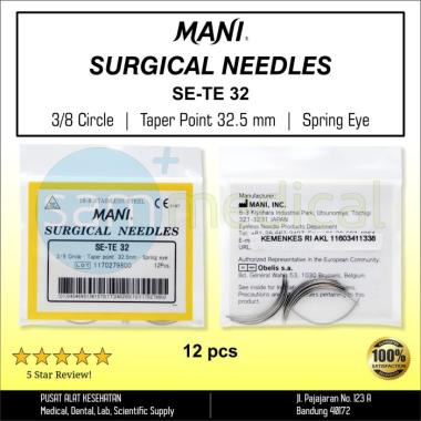 MANI SE-TE 32 mm Jarum Hecting Jahit Otot Suture Needle
