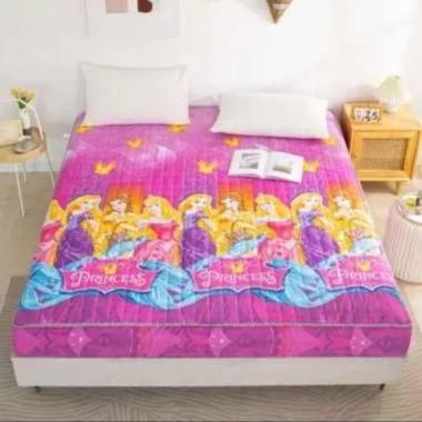 SPREI WATERPROOF / MATRESS PROTECTOR KARAKTER SIZE 180 Pink Love Bunny