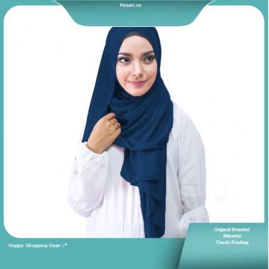 Pashmina Ceruti Baby Doll kerudung pasmina jilbab Syari ORIGINAL Milyarda Hijab rs.co dongker