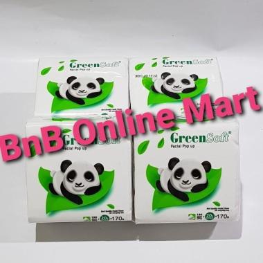 Tissue Facial Pop Up - Green Soft