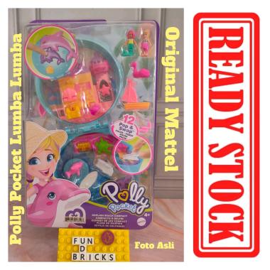 Polly Pocket Big Pocket World Dolphin Beach - Mainan Boneka Perempuan