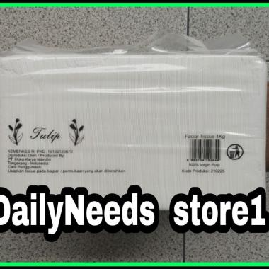 Facial Tissue/Tissue Facial 2 Ply Kiloan 1 Kg 1000 Gram/ Tisu Wajah Tulip