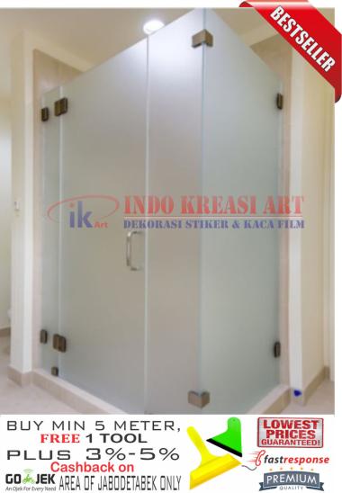 STICKER STIKER KACA SANDBLAST SUNBLAST BURAM KACA ES UK LEBAR 152