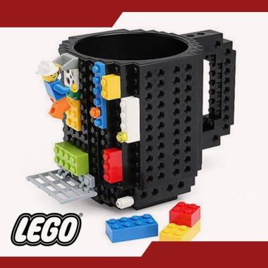 Mug Gelas Cangkir Anak Maina LEGO Unik Lucu Classic Klasik Biru