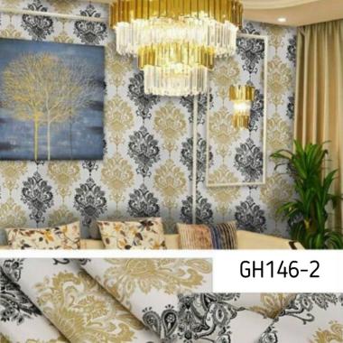 Wallpaper Dinding Stiker Vintage Batik Classic Mewah Luxury COD GH039 GH023 GH024 by Almira ID Batik