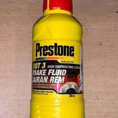 Minyak Rem PRESTONE DOT 3 (Merah atau Putih) 300 Ml Merah