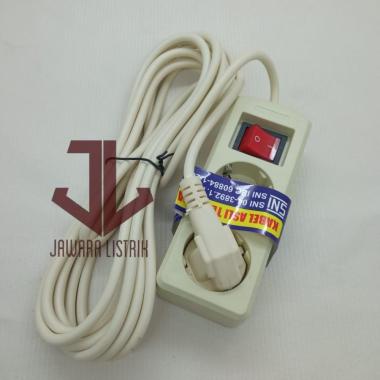 STOP KONTAK 2 LUBANG 5 METER