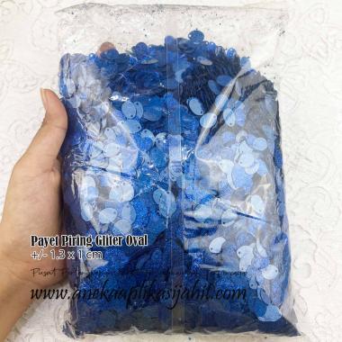 500 GRAM PAYET PIRING GLITER OVAL / LONJONG SILVER