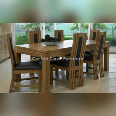 Kursi Meja Makan Minimalis Modern Kayu Jati Kursi 6 Mebel Jepara