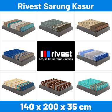Rivest Sarung Kasur 140 x 200 x 35 - Sprei Resleting Sarung Kasur Saja