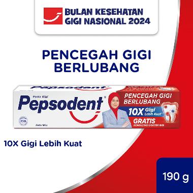 Promo Harga Pepsodent Pasta Gigi Pencegah Gigi Berlubang White 190 gr - Blibli