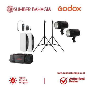Sumber Bahagia - Godox Mini Pioneer 160 Kit Studio Flash Black