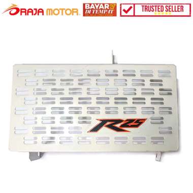 Raja Motor Tutup Radiator Yamaha R25 Lubang Garis - Putih Putih