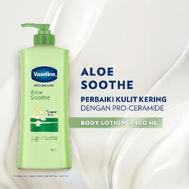 Vaseline Aloe Soothe Melembapkan Kulit Hand and Body Lotion [400 mL]