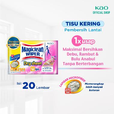 Magiclean Wiper Dry Sheet Tisu Kering Pembersih Lantai [20 Sheets]