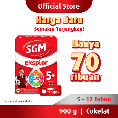 Promo Harga SGM Eksplor 5+ Susu Pertumbuhan Coklat 900 gr - Blibli