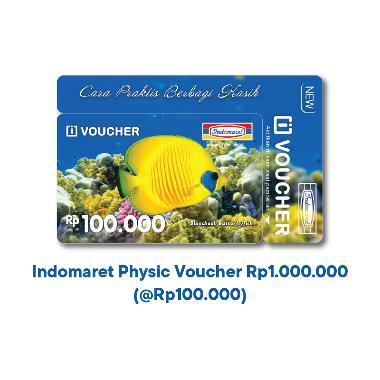 Indomaret Physic Voucher Rp 1.000.000 [@ Rp 100.000]