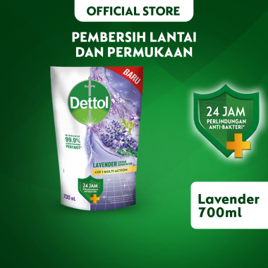 Dettol Lavender Pembersih Lantai dan Permukaan Pouch 700 mL