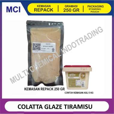 COLATTA DIP GLAZE TIRAMISU TIRAMISSU 250 GR - TOPPING DONAT - GLAZE