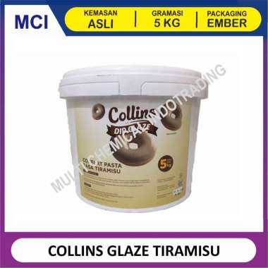 COLLINS DIP GLAZE 5 KG - TOPPING DONAT PISANG NUGGET - TIRAMISU