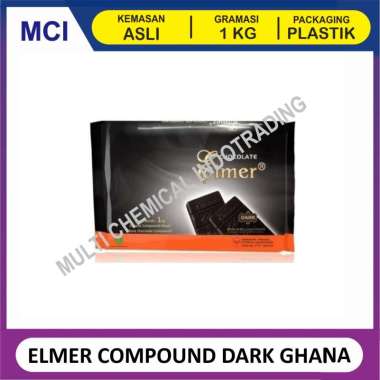 ELMER COKLAT BATANG / CHOCOLATE COMPOUND 1 KG - DARK GHANA