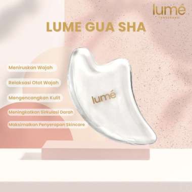 Lume Guasha Facial Massage Tool Alat Pijat Wajah Resin Lumecolors Asli Beauty Tools Alat Perawatan W