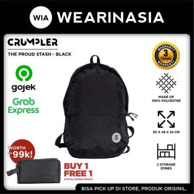 Crumpler Proud Stash Asia Exclusive Backpack – Black Original