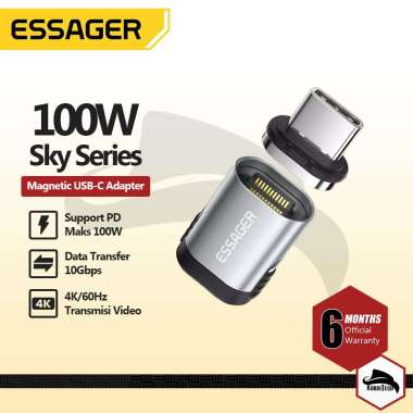 ESSAGER CONVERTER MAGNETIC ADAPTER TYPE-C CHARGER SUPER FAST CHARGING