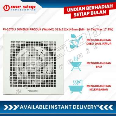 [GARANSI RESMI] PANASONIC FV-20TGU Ceiling Exhaust Fan 8 Inch Putih
