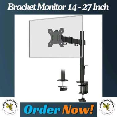 Bracket/Braket Monitor Jepit Meja 1 Monitor 13 - 27 Inch