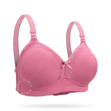 WIMIU BH Bra Wanita Jumbo Bra Wanita Cup C D E Jumbo BH Tanpa Kawat Bra Beha Besar Bh 100120 Black 4