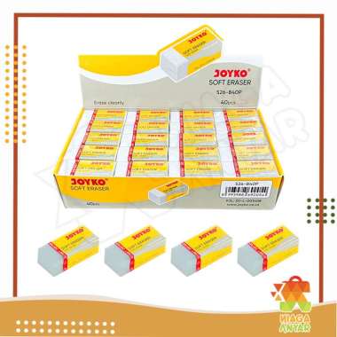 NA JOYKO Eraser 526 B40BL / Penghapus Joyko Hitam / Penghapus Pensil Ujian Hitam / Karet Penghapus K