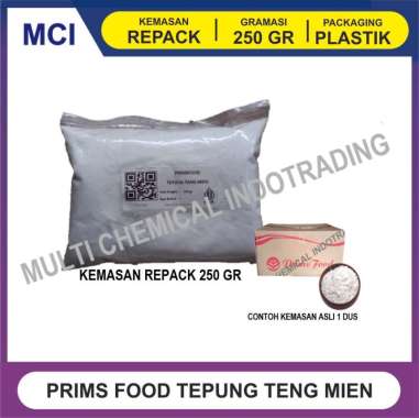 PRIMSFOOD TEPUNG TANG MIEN REPACK 250 GR/ TENG MIEN TEPUNG PATI GANDUM