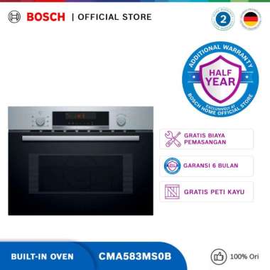 Bosch CMA583MS0B Microwave Oven Tanam Seri 4