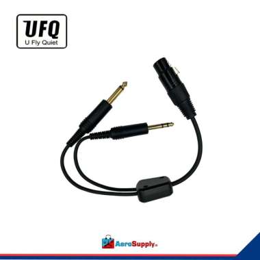 Adapter headset Airbus XLR to Dual GA Boeing Plug UFQ
