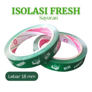 Isolasi Warna 9 mm / Isolasi Sayur / Isolasi Buah 18 mm Hijau 18 mm
