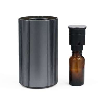 no brand Rechargeable Waterless Alumunium Alloy Essential Oil Nebulizer [20 mL] gray