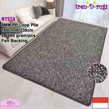 Tren-D-rugs Karpet polos solid alas lantai ruang tamu tidur permadani bulu tebal minimalis anti slip