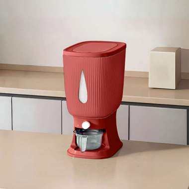 OEM SK-C360 Dispenser Beras 10 KG Rice Dispenser Tempat Wadah Penyimpanan Beras Otomatis Rice Box 10
