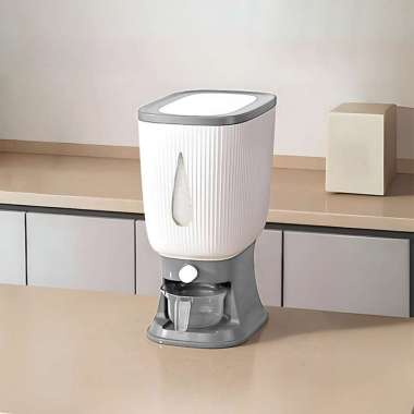 OEM SK-C360 Dispenser Beras 10 KG Rice Dispenser Tempat Wadah Penyimpanan Beras Otomatis Rice Box 10