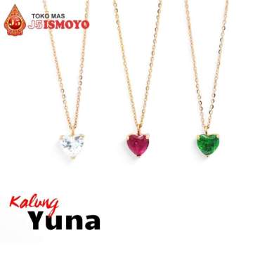 Kalung Emas Yuna J5 Ismoyo Warna Batu Putih