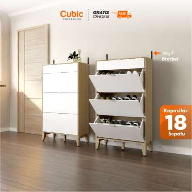 Cubic Lemari Sepatu Minimalis / Rak Sepatu / GENIO LS 80