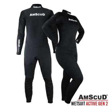 AmScuD Wetsuit Active 3mm / Pakaian Scuba Diving / Baju Diving / Wetsuit Diving / Alatselam.com SIZE