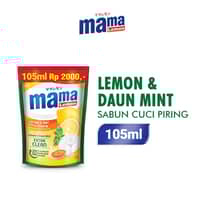 Mama Lemon Extra Clean Lemon & Daun Mint Pouch 105 mL