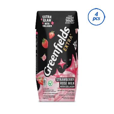 Promo Harga Greenfields UHT Strawberry 200 ml - Blibli